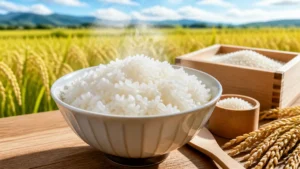 つきあかり米はコシヒカリより2週間早い早生｜冷めても保温してもおいしい理由と炊き方のアイキャッチ画像