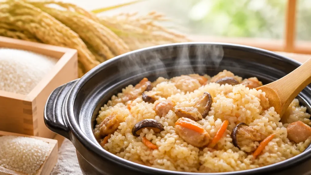 炊き込みご飯芯が残るのは混ぜて炊くから？具は米の3～5割・上にのせるのが正解な理由のアイキャッチ画像