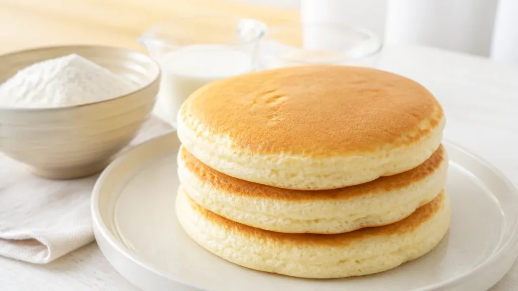 米粉パンケーキ卵なしでもふくらむ？公的レシピ2つから卵を抜くときの3つのコツのアイキャッチ画像