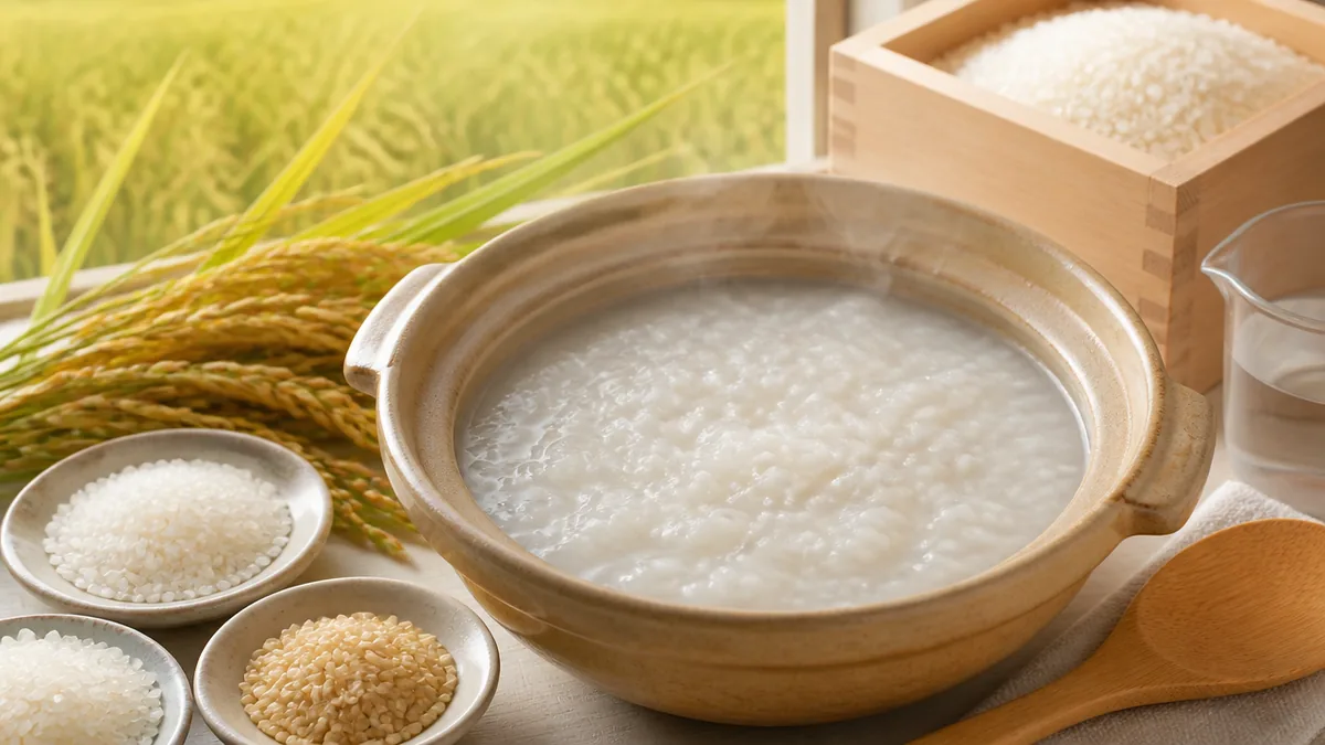 お粥とご飯は何が違う?種類を「濃さ」と「中身」で分ける考え方の解説画像