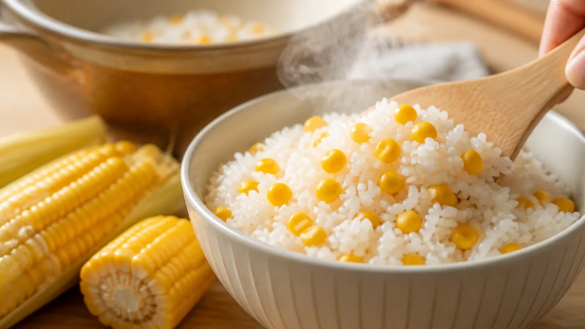 トウモロコシ 混ぜご飯と炊き込みご飯は何が違う？の解説画像