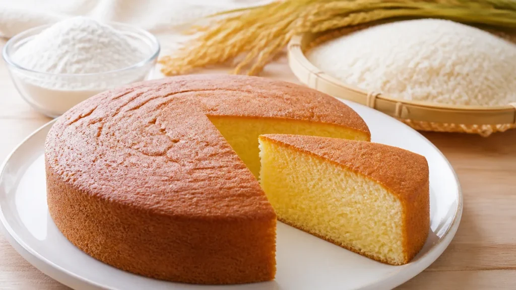 ケーキに米粉を使うと何が変わる？焼き時間45分と38分の理由と失敗しない粉選びのアイキャッチ画像