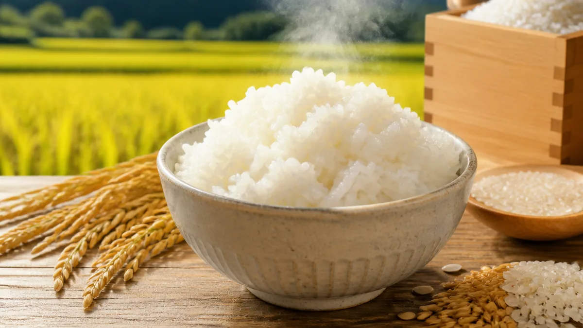 無洗米おいしい炊き方は研がずに水を少し多めに｜浸水30分～1時間で硬さを防ぐ理由のアイキャッチ画像