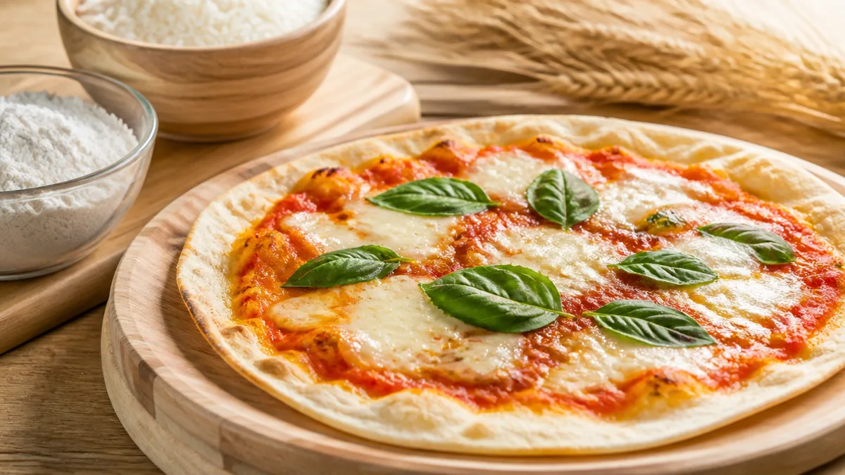 米粉ピザは薄く焼くのがコツ｜米粉150g・220℃で15〜20分の理由と失敗しない粉選びのアイキャッチ画像